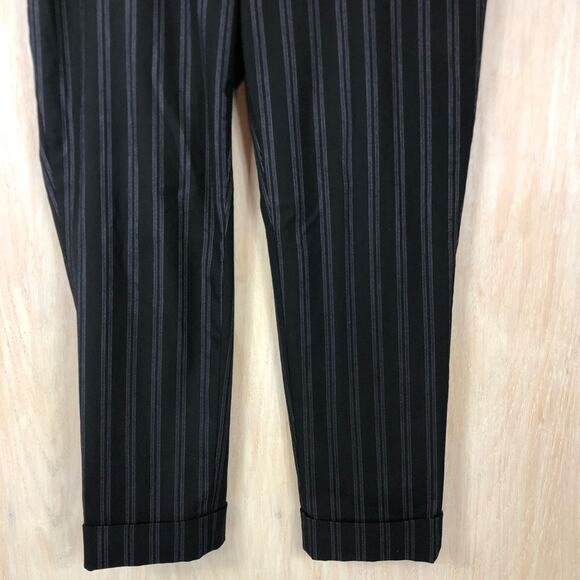 Anthropologie Cartonnier Lou Taper Wool Blend Mid Rise Cuffed Crop Pants 6 - Picture 3 of 12